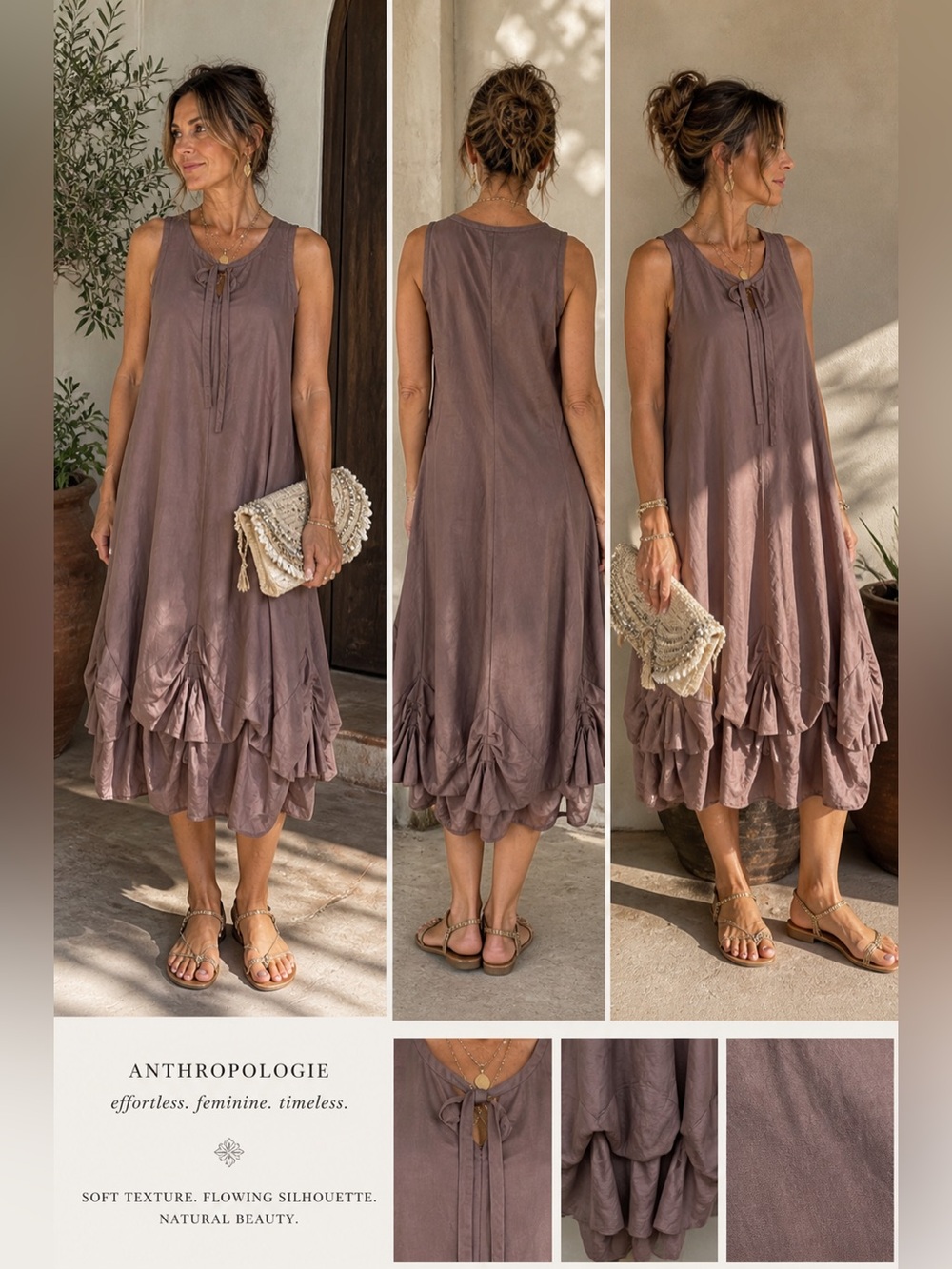 ART Ateliers Rare Toggery-Anthropologie Sleeveless Boho Dress